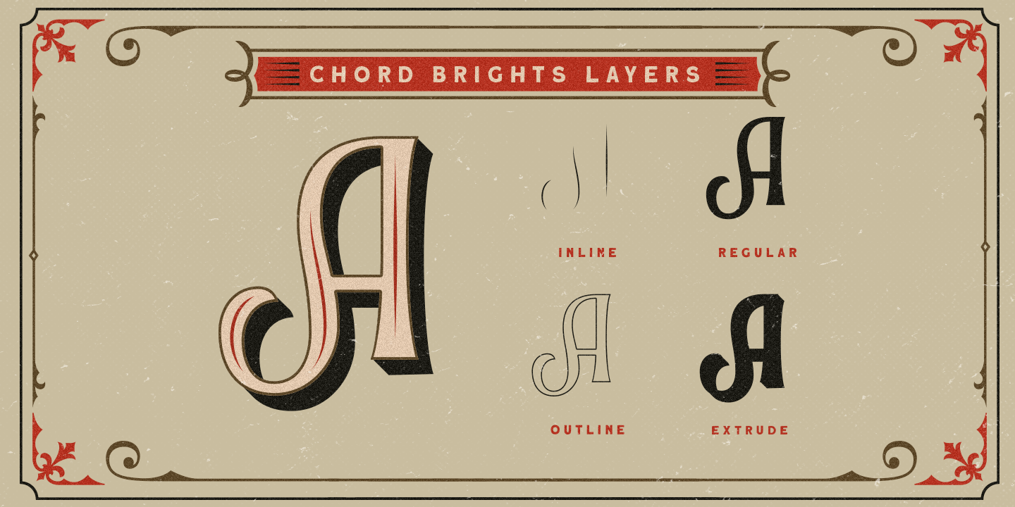 Example font Chord Brights #4